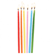 Load image into Gallery viewer, Large Confetti Rainbow Birthday Candles