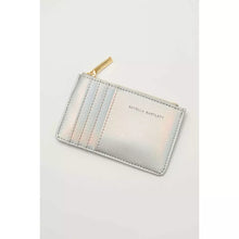 Load image into Gallery viewer, Silver Iridescent Positive Vibes Card Purse