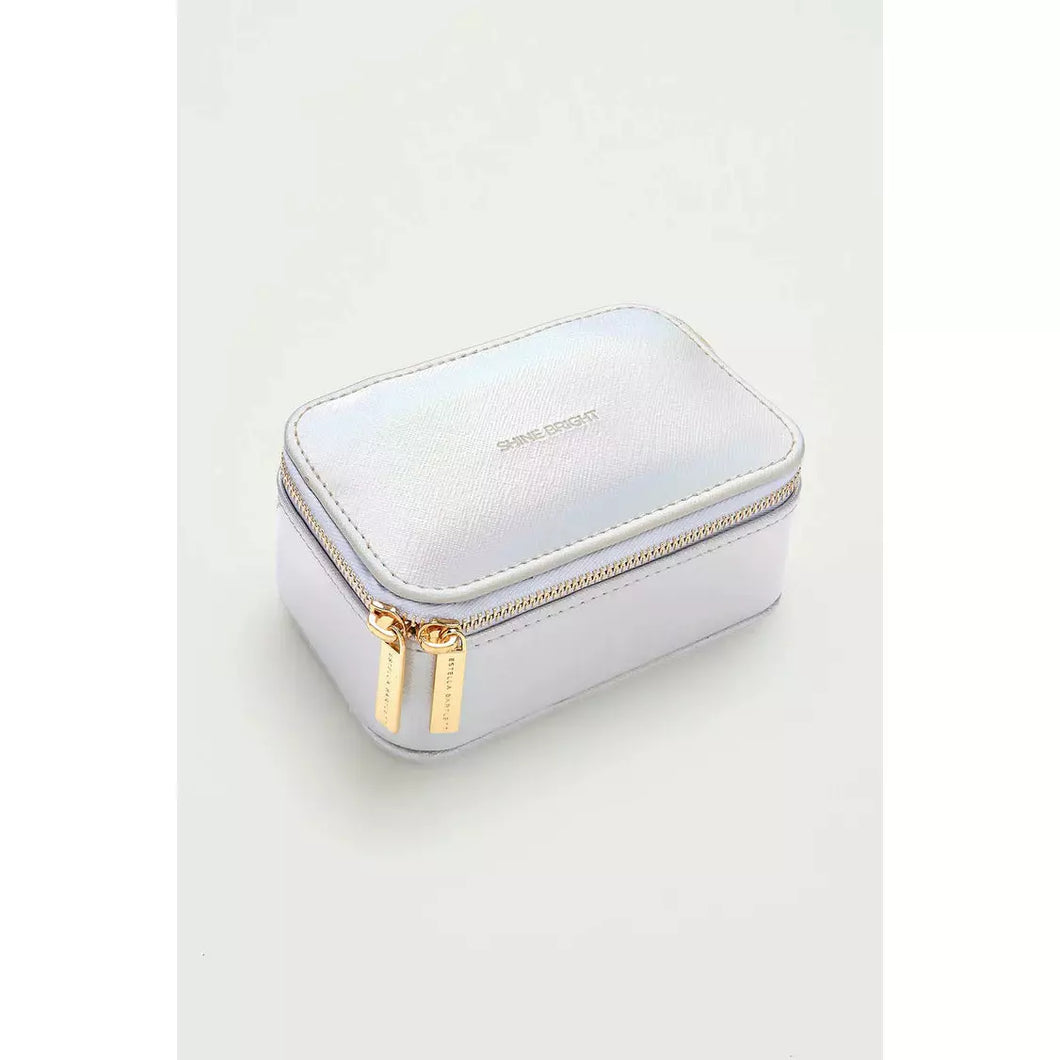 Silver Iridescent Shine Bright Jewellery Box