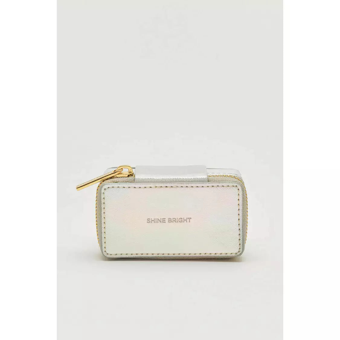 Tiny Silver Iridescent Shine Bright Jewellery Box