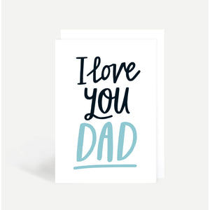 I love You Dad Card