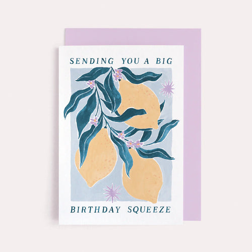Birthday Squeeze Lemons Card