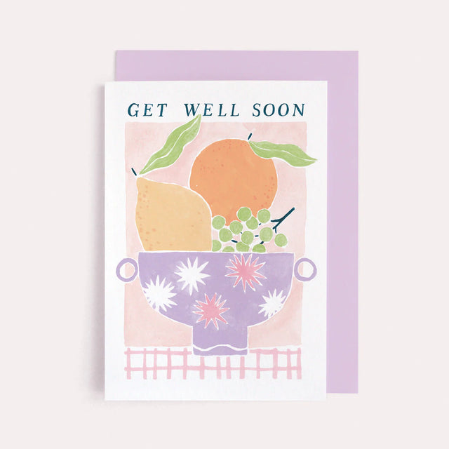 Get Well Soon Fruit Bowl Card