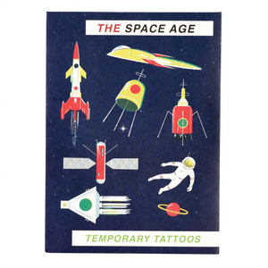 Space Age Temporary Tattoos