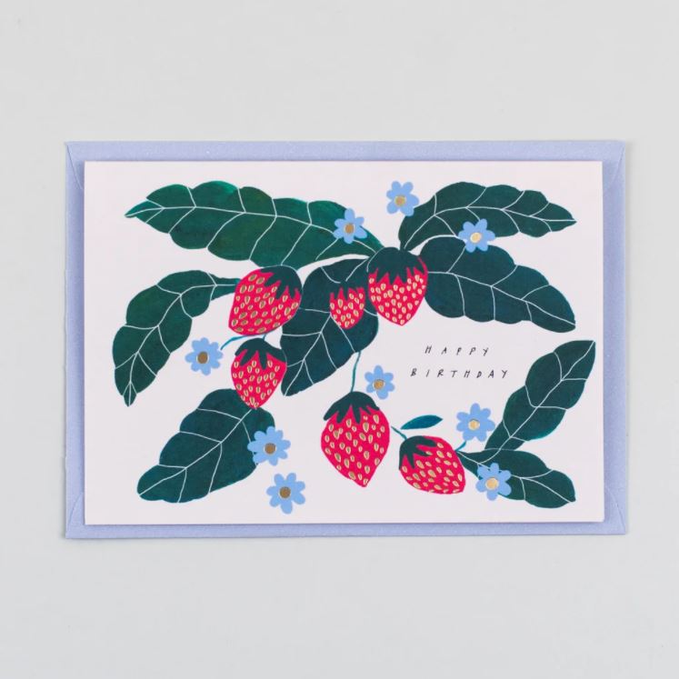Happy Birthday Strawberry Card