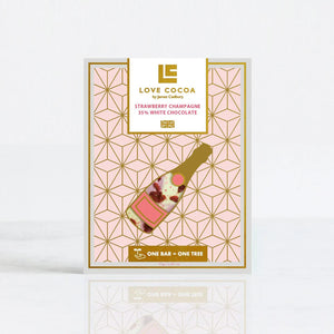 Strawberry Champagne White Chocolate Slab