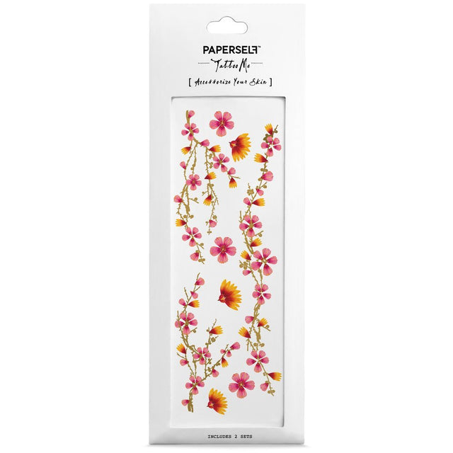 Temporary Tattoos Pink Blossom