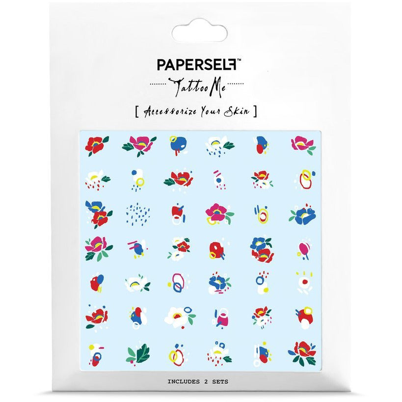 Temporary Nail Transfer or Tattoo Little Flowers