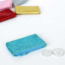 Load image into Gallery viewer, Turquoise Glitter Mini Purse
