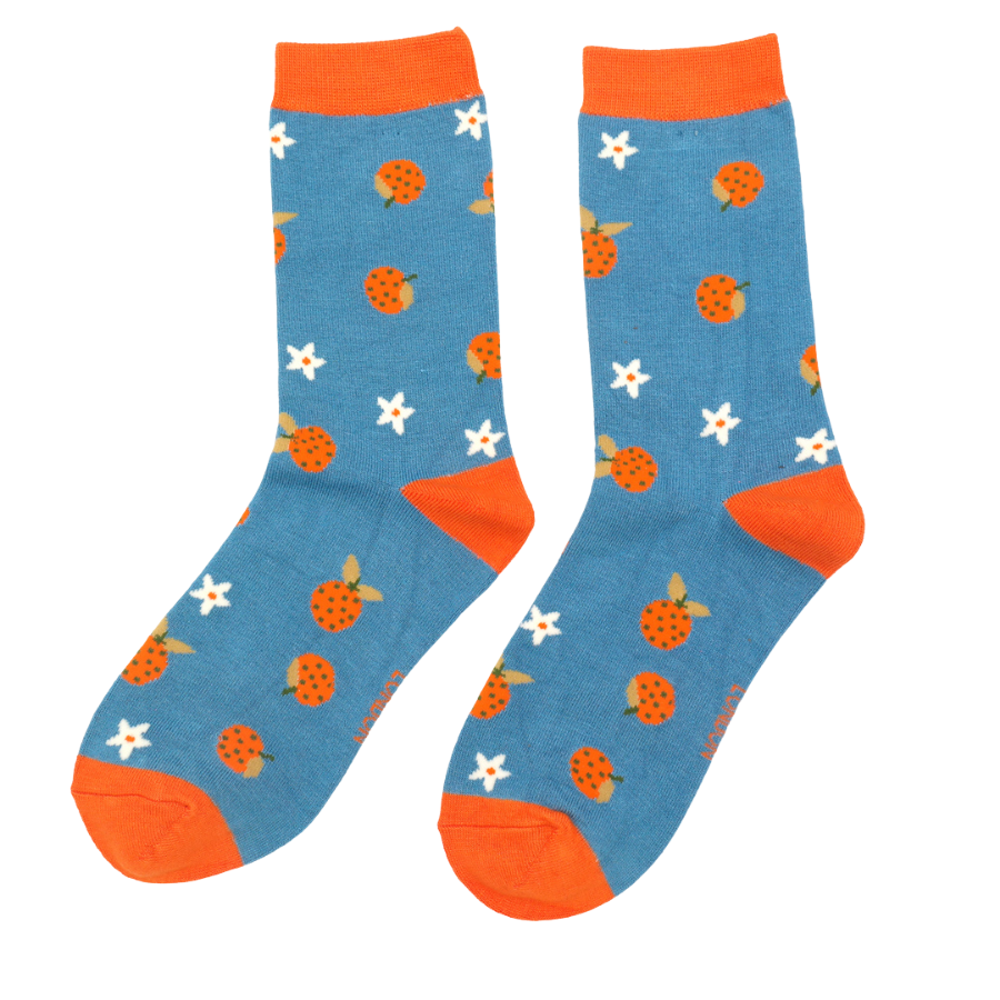 Clementine Denim Bamboo Socks