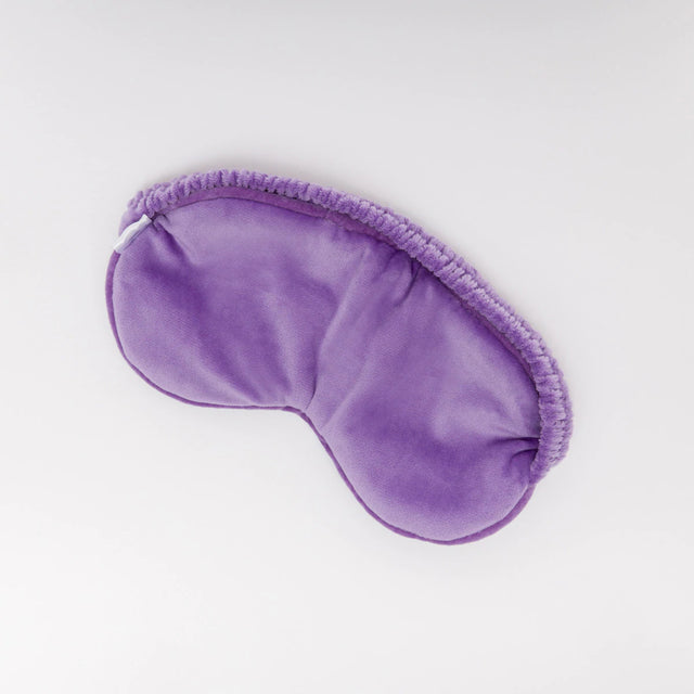 Violet Butterfly Velvet Eye Mask
