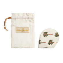 Load image into Gallery viewer, Tropical Palm Cream Embroidered Eye Mask