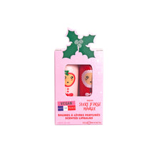 Load image into Gallery viewer, Set of 2 Christmas Bunny Lip Balms - Christmas Holly