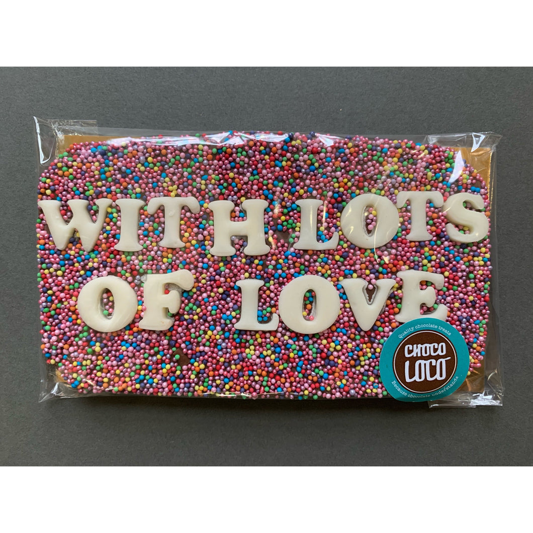 With Lots Of Love Chocolate Bar